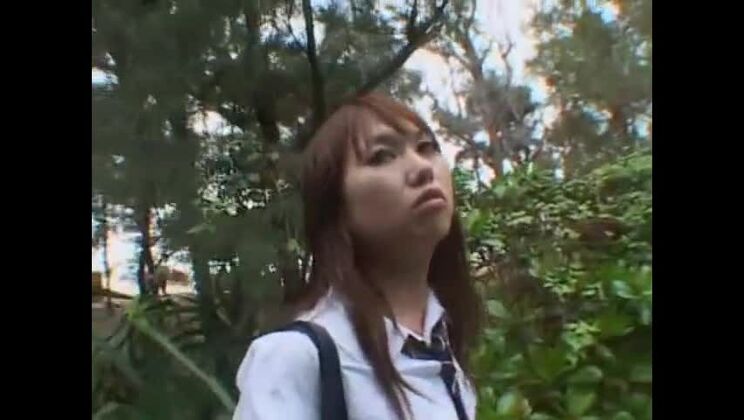 Una chica japonesa guapa al aire libre