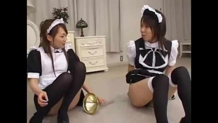 Puta japonesa cachonda en la mejor mamada, escena JAV de sirvienta