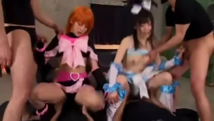 Humillación de la bella heroína guerrera Tsubomi 2