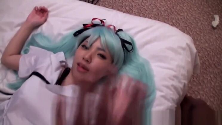 Coplay Hatsune Miku consigue creampie